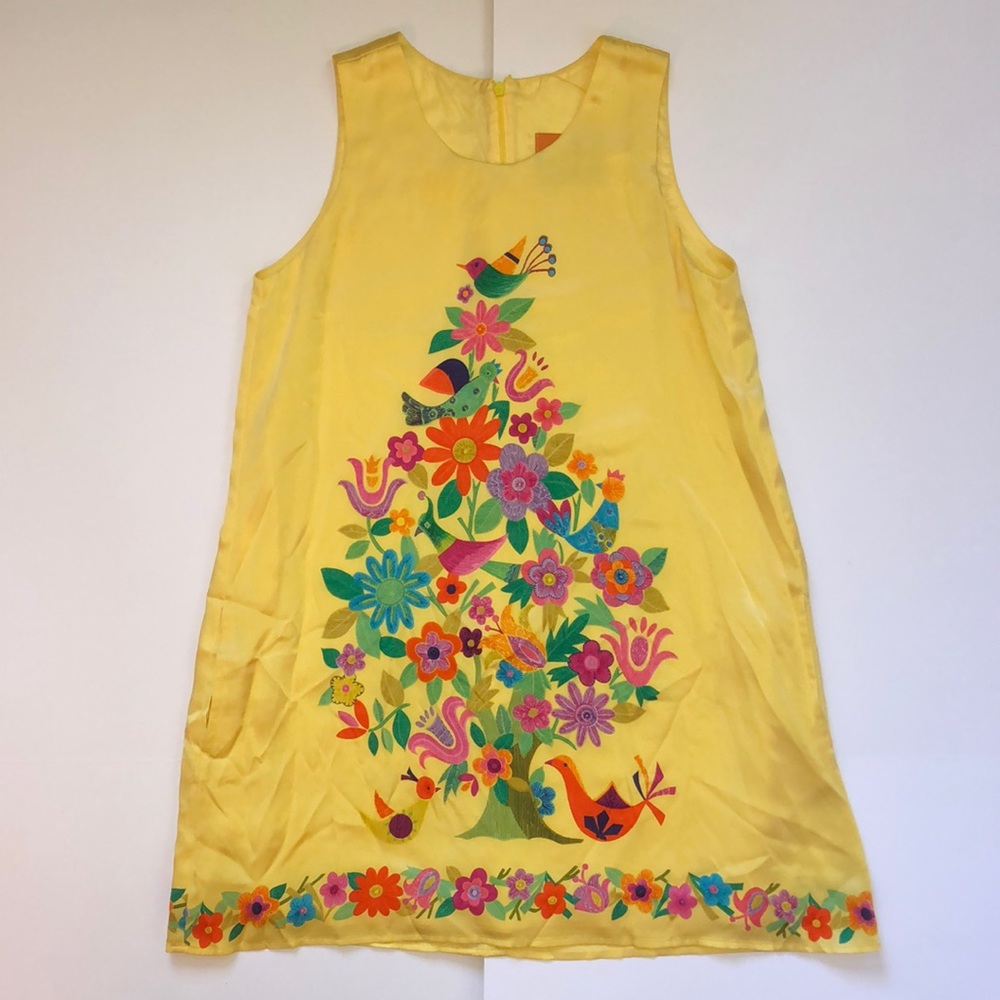 Silk shift minidress 100% silk VOOM size L